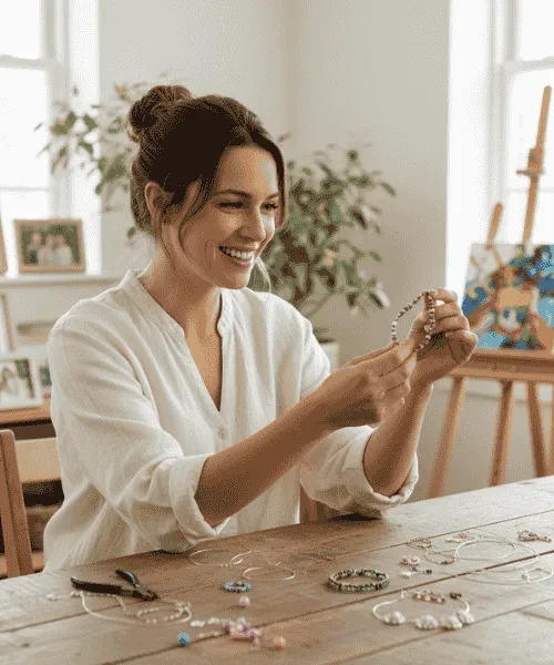 témoin VitalieBio, maman Sophie dans son atelier.