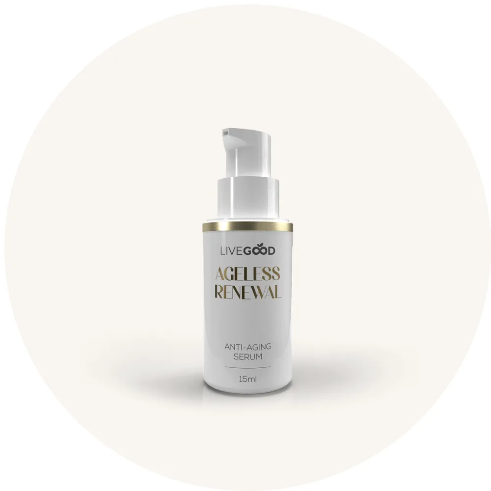 Le sérum Ageless Renewal pourla nutrition cellulaire topique.