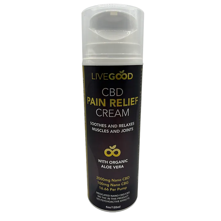 crème de CBD anti-douleur.