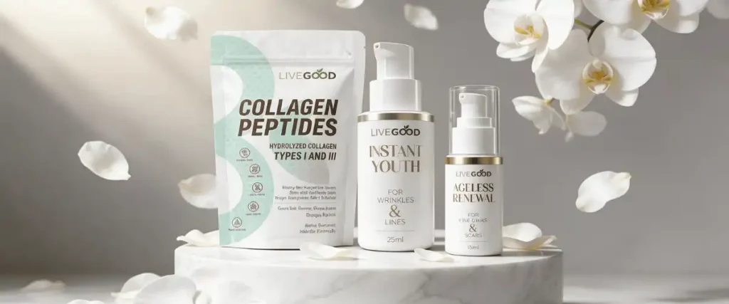 rituel jeunesse360°: compose de collagene, instant-youth, ageless. Rituel pratiqué avant et après la ménopause.